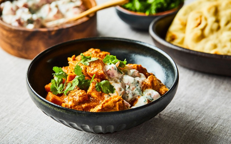 Cari à la patate douce à la mijoteuse avec dinde