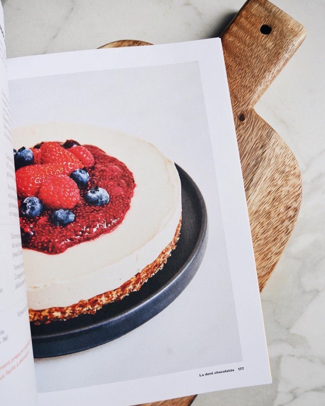 Tarte style cheesecake sans cuisson, telle que cuisinée à Curieux Bégin