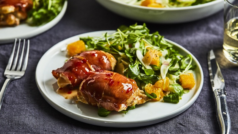 Poulet au prosciutto sucré-salé