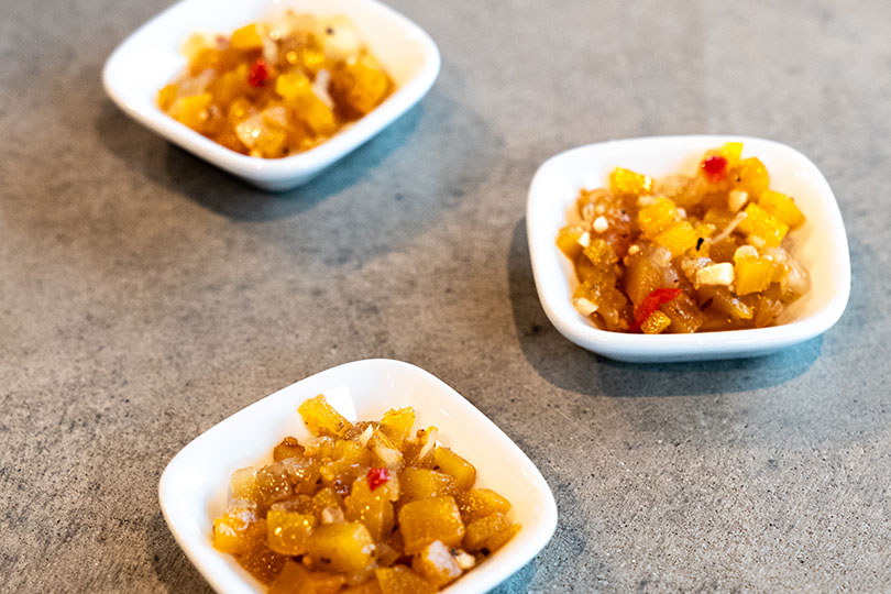 Chutney à la citrouille et au myrique baumier