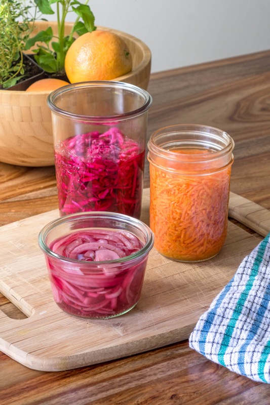 Les légumes marinés