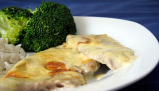 Escalope de veau à la moutarde de Dijon