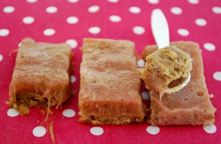 Barres à la rhubarbe