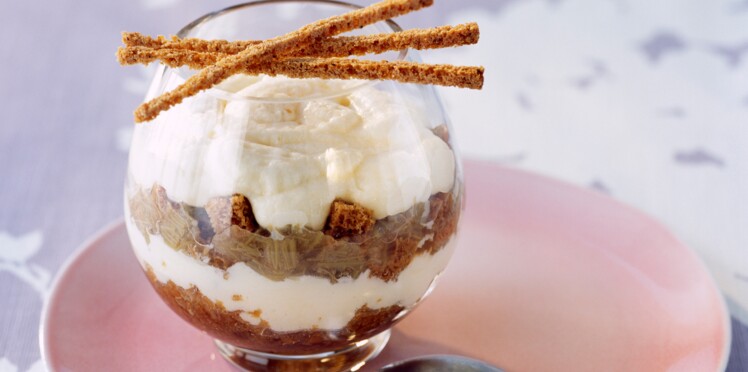 Tiramisu à la rhubarbe - LD