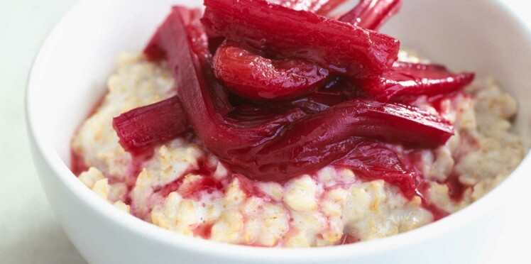 Riz au lait à la rhubarbe