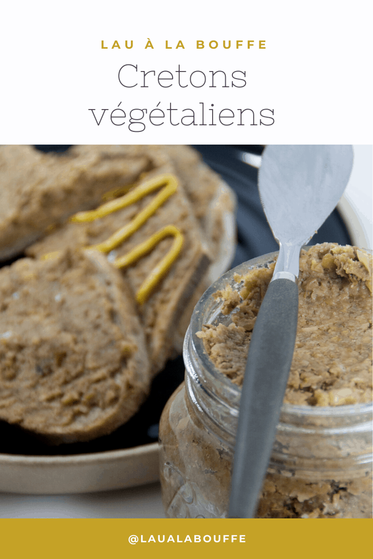 Cretons végétaliens aux champignons et lentilles