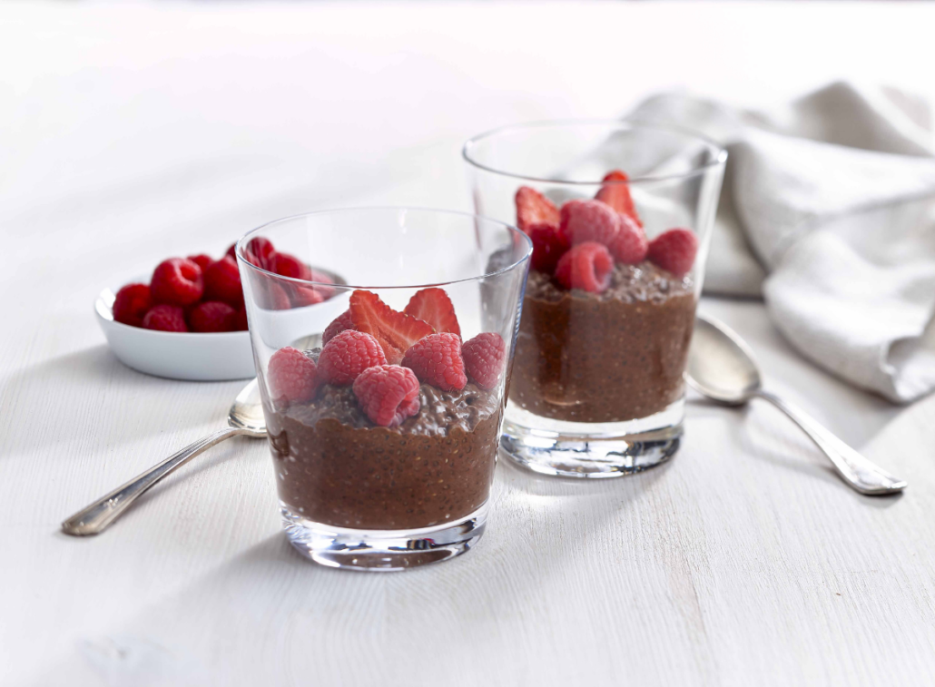 Pudding au cacao et graines de chia