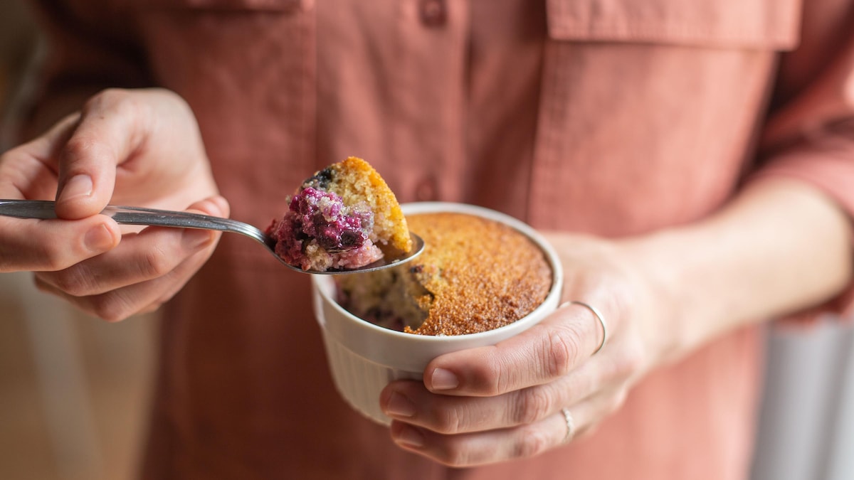 Gâteaux à la crème de blé et aux petits fruits