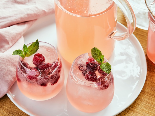 Sangria à la rhubarbe