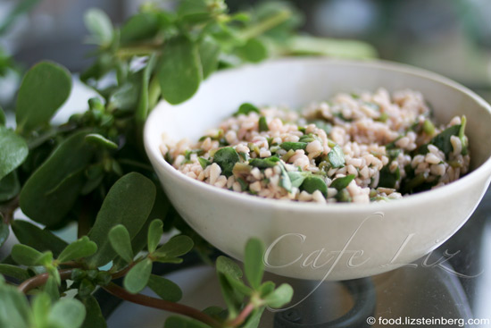 Salade de boulgour au pourpier