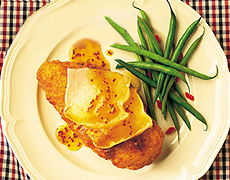 Poitrines de poulet à la moutarde et au Brie canadien